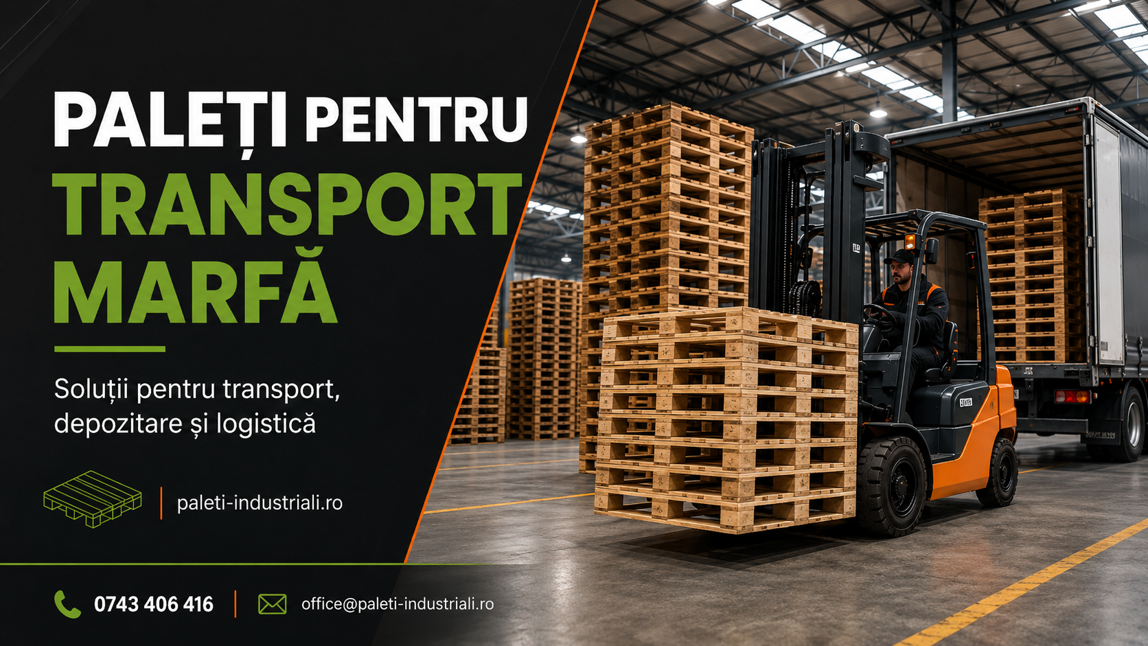 Paleti pentru transport marfa